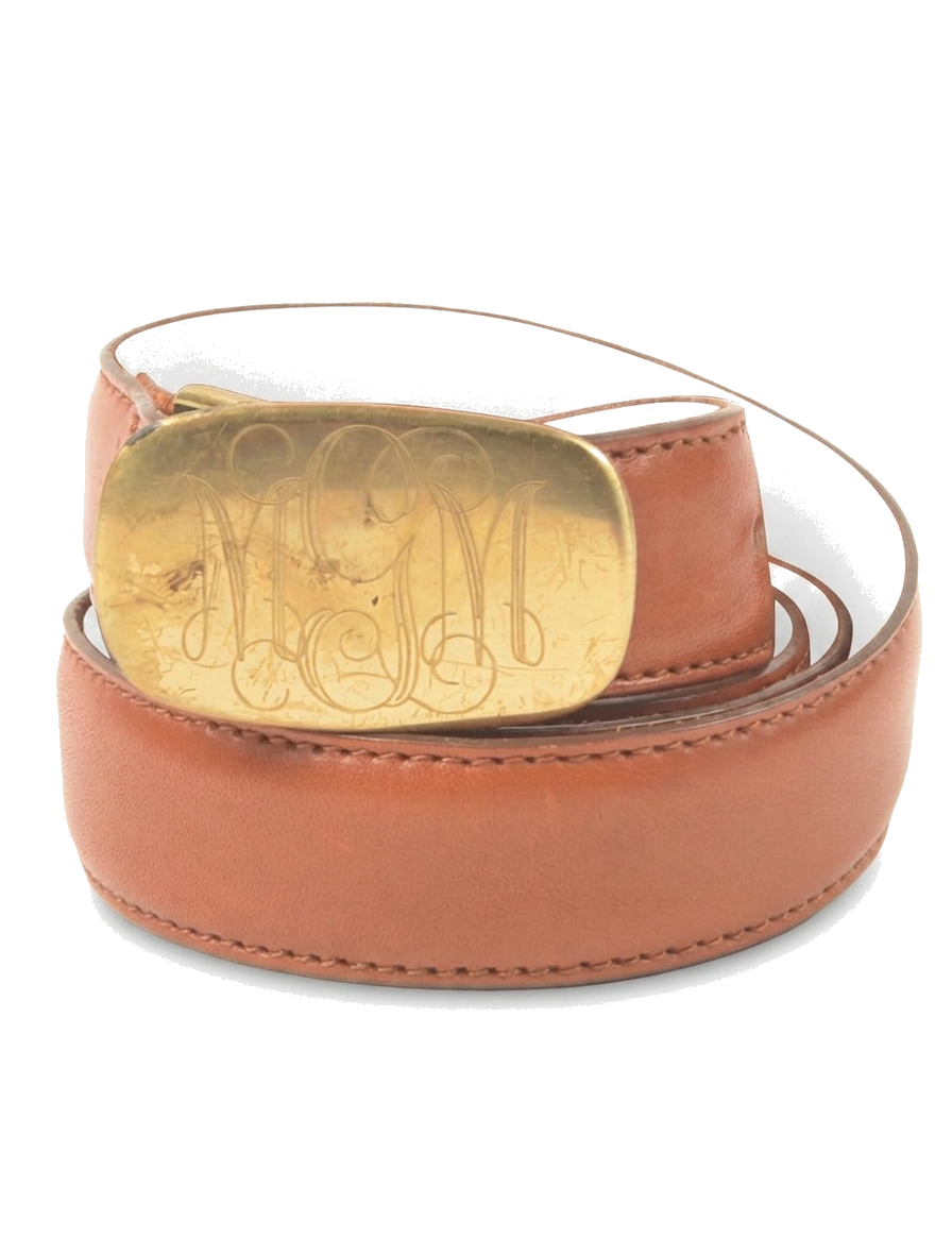 Vintage leather waist belt