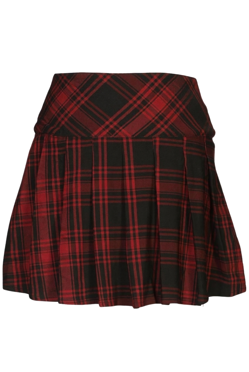 Killstar pleated mini skirt
