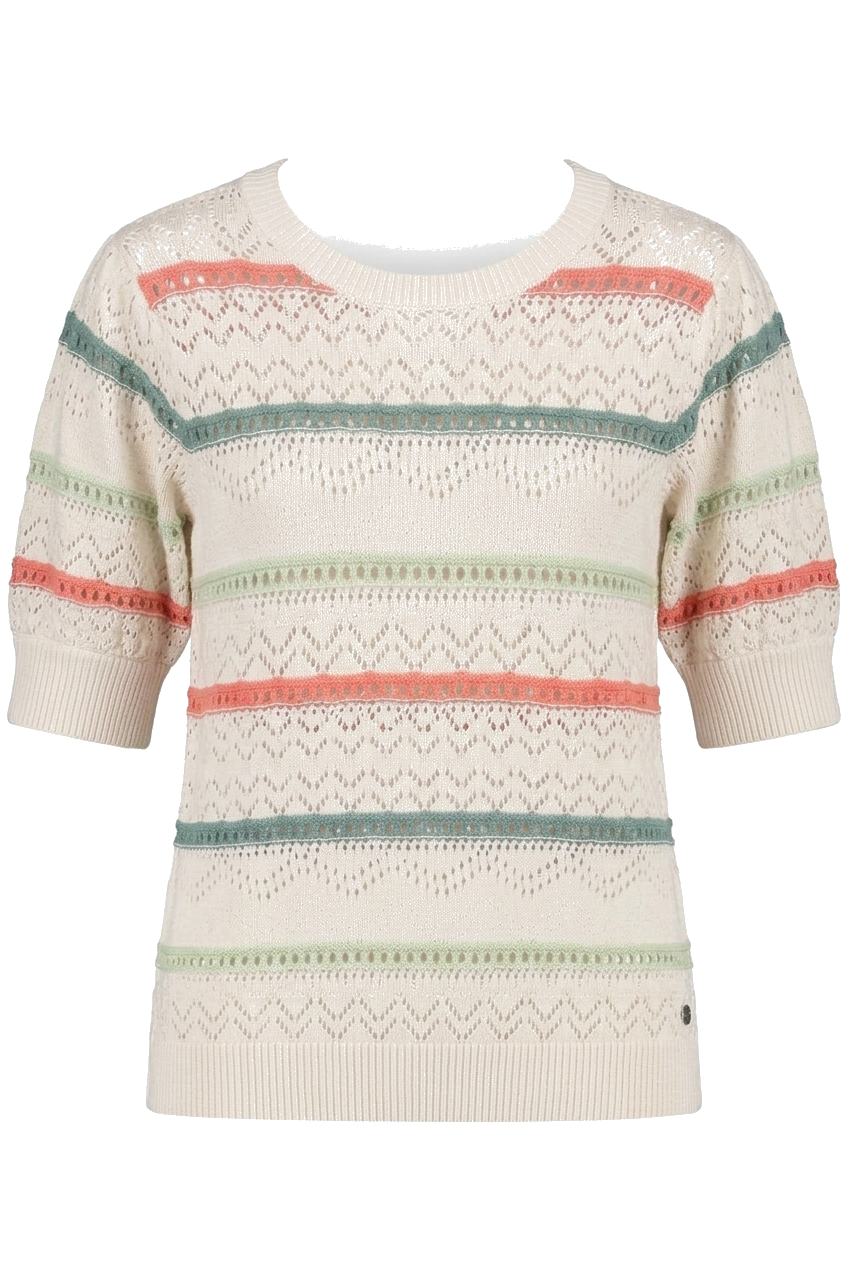 Garcia pink mesh cardigan